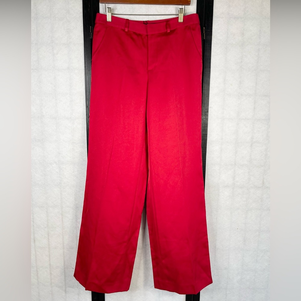 Ralph Lauren Red Dress Pants Classic Straight-Leg